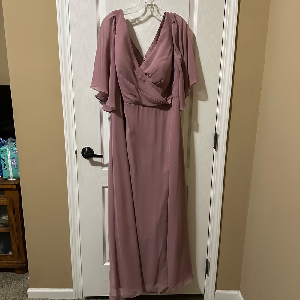 Azazie Mauve Maxi Dress